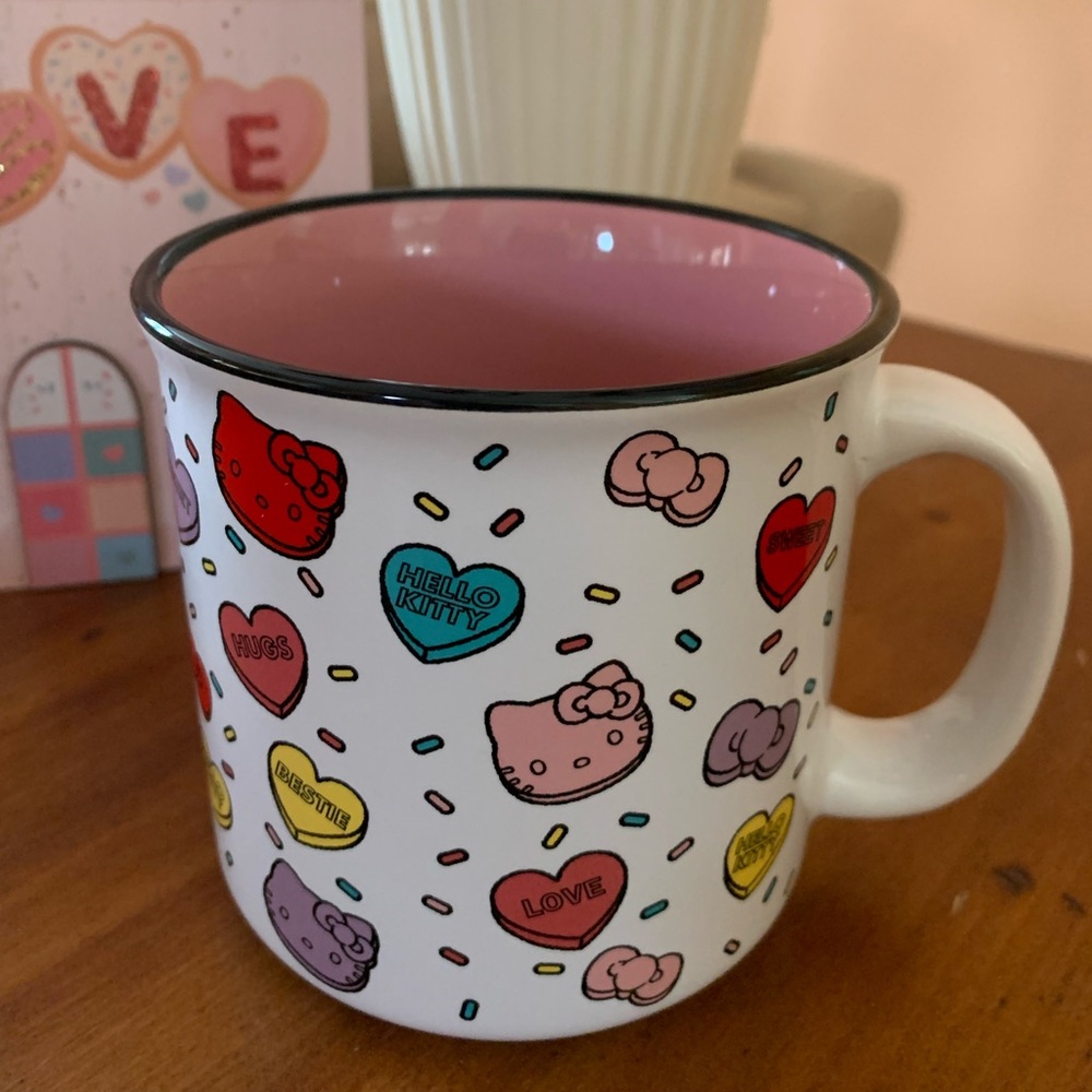 💗New Hello Kitty Candy Hearts Valentines Mug💗